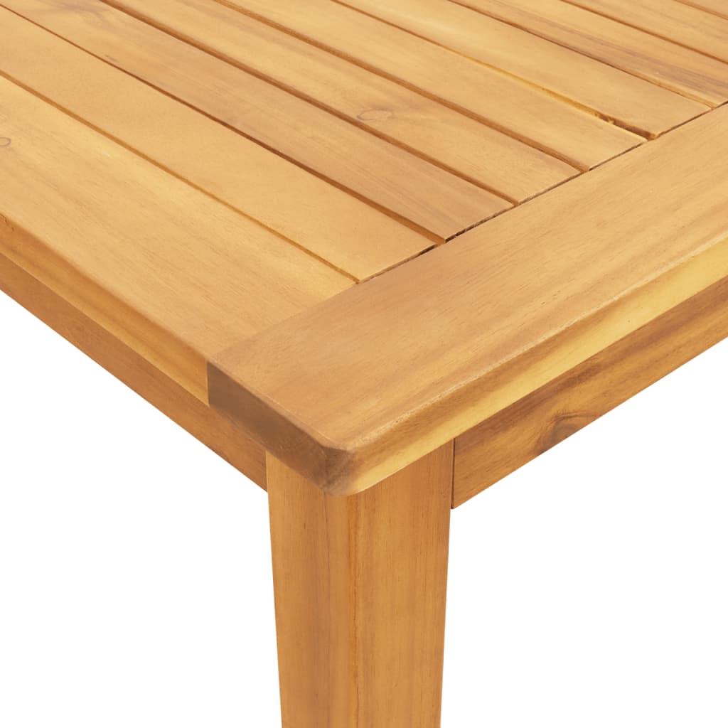 Mesa de jantar p/ jardim 180x90x75 cm madeira de acácia maciça