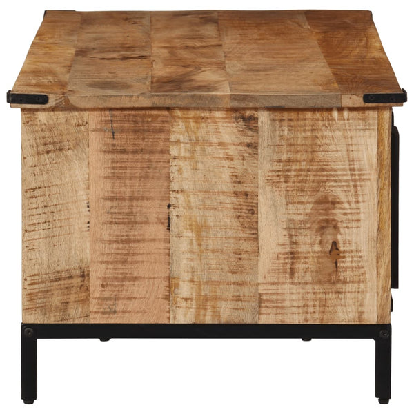 Mesa de centro c/ gavetas 110x50x40 cm madeira mangueira maciça