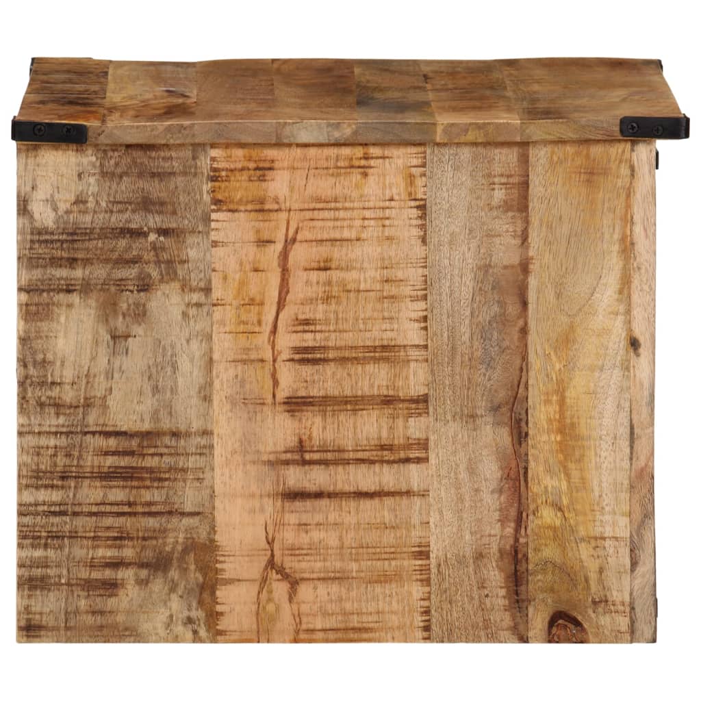 Mesa de centro c/ gavetas 50x50x40 cm madeira mangueira maciça