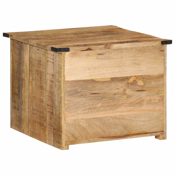 Mesa de centro c/ gavetas 50x50x40 cm madeira mangueira maciça