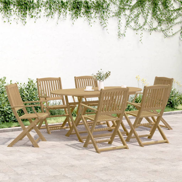 Cadeiras de jardim dobráveis 6 pcs 54,5x58x90 cm acácia maciça
