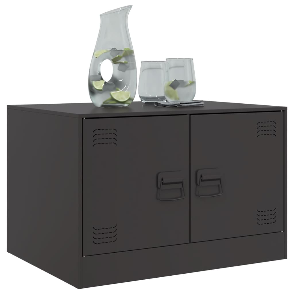 Mesa de centro 67x50x44 cm aço preto