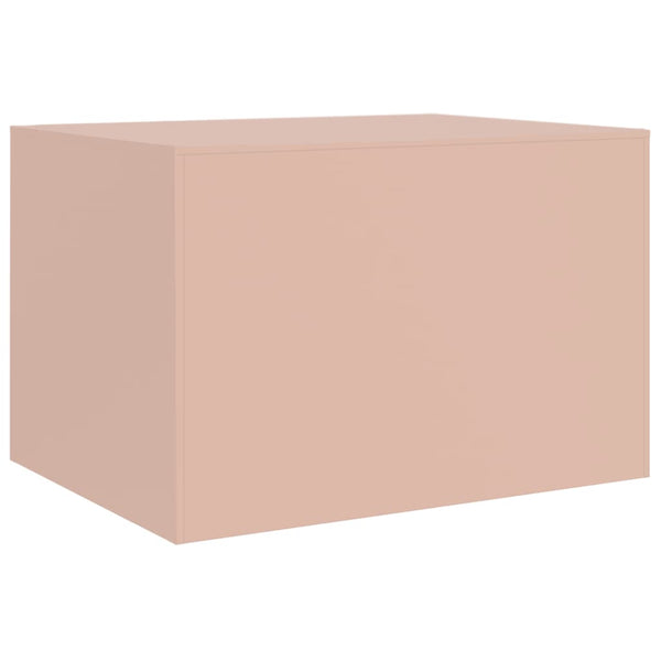 Mesa de centro 67x50x44 cm aço rosa