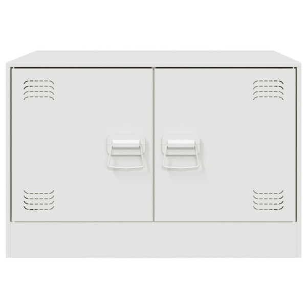 Mesa de centro 67x50x44 cm aço branco