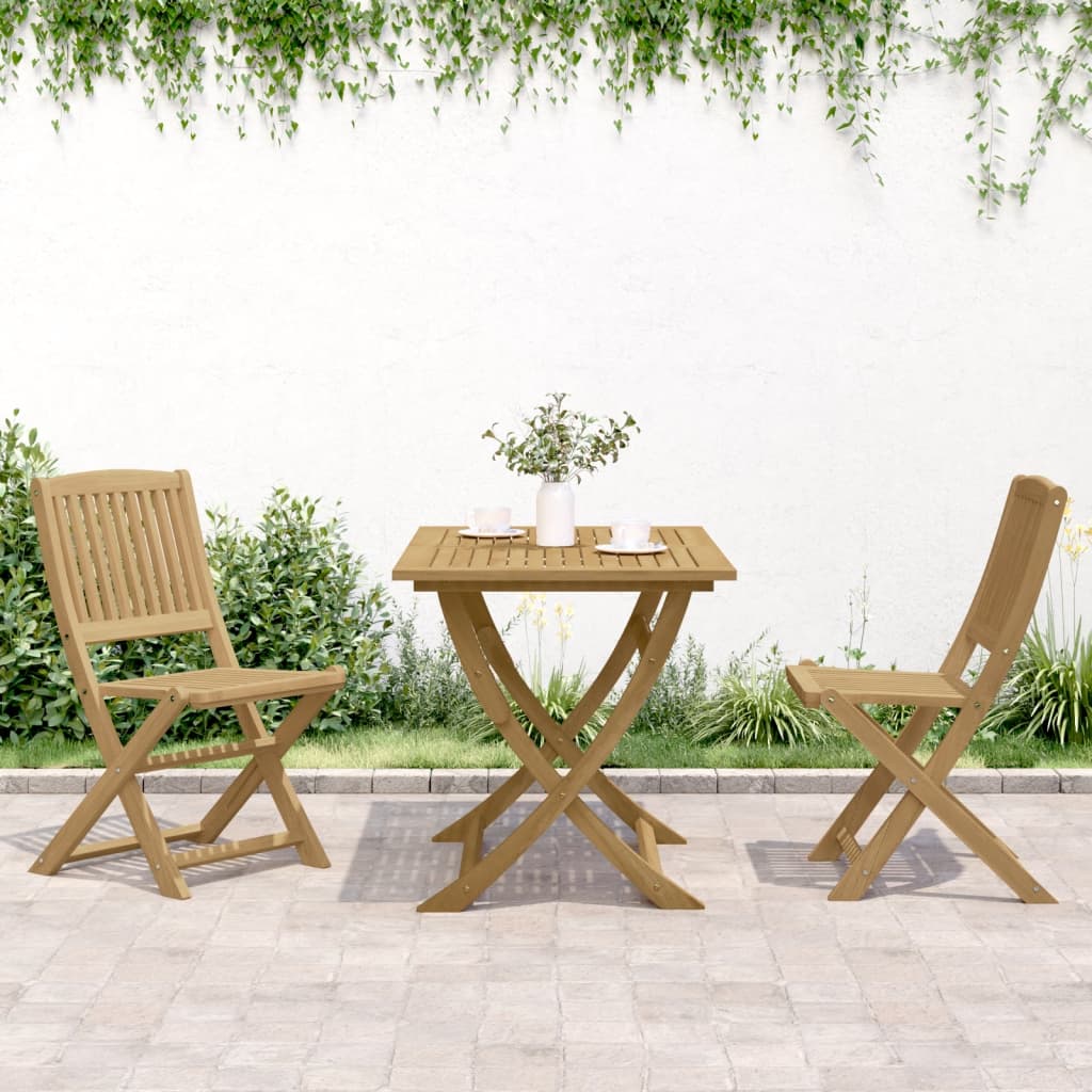 Cadeiras de jardim dobráveis 2 pcs 57x48,5x90 cm acácia maciça