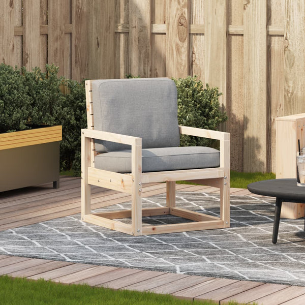 Cadeira de jardim 57,5x63x76 cm madeira de pinho maciça