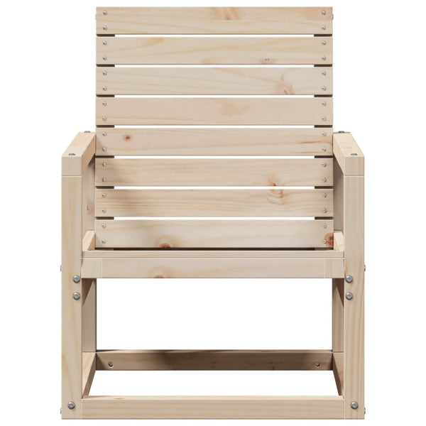 Cadeira de jardim 57,5x63x76 cm madeira de pinho maciça