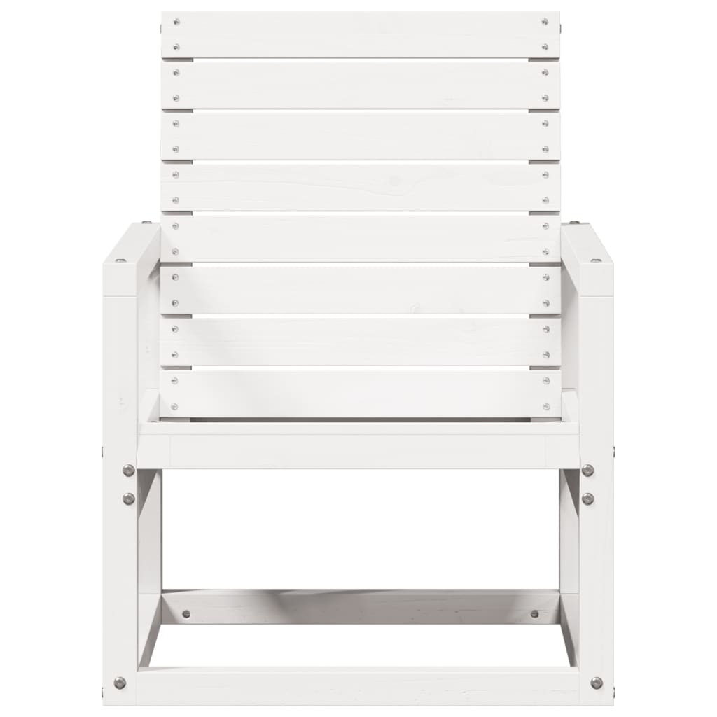 Cadeira de jardim 57,5x63x76 cm pinho maciço branco