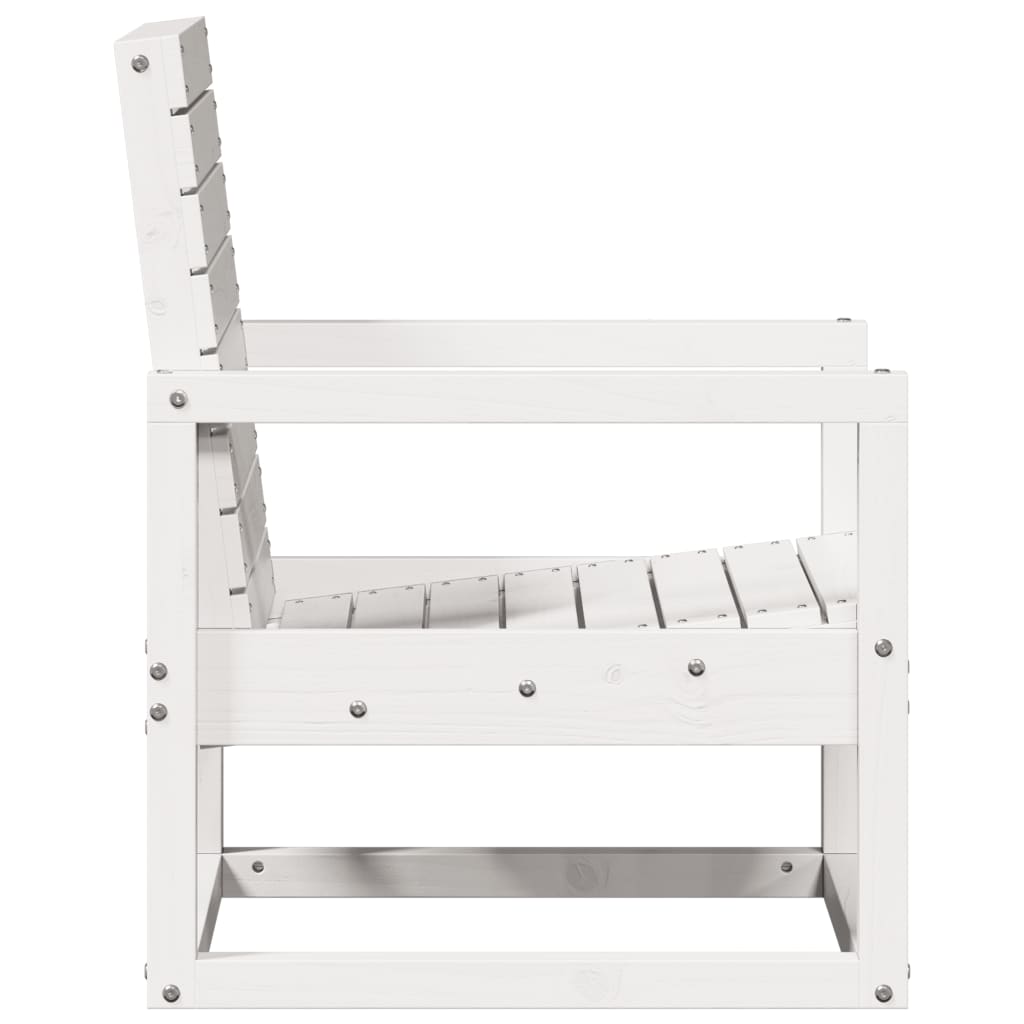 Cadeira de jardim 57,5x63x76 cm pinho maciço branco