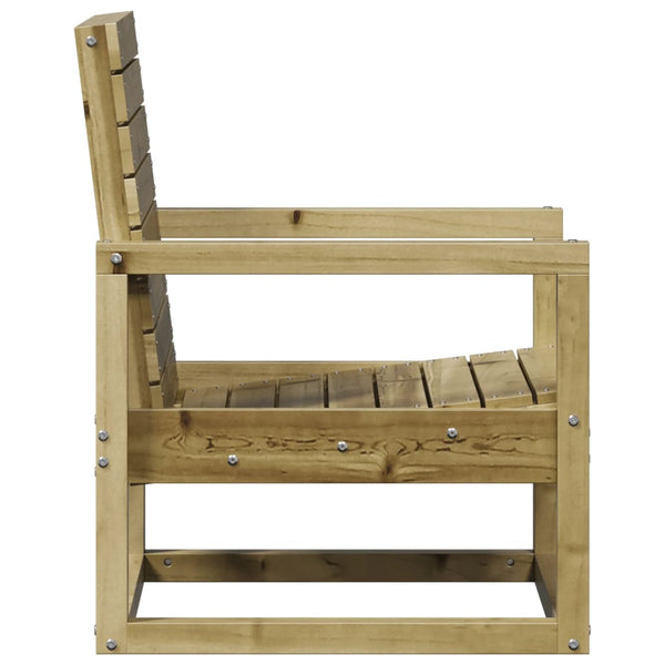Cadeira de jardim 57,5x63x76 cm madeira de pinho impregnada