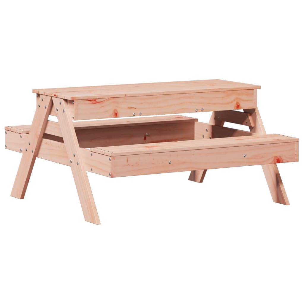 Mesa piquenique c/ caixa de areia infantil madeira de douglas