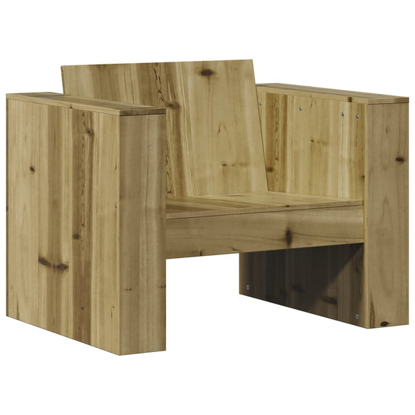 Sofá de jardim 79x60x62 cm madeira de pinho impregnada