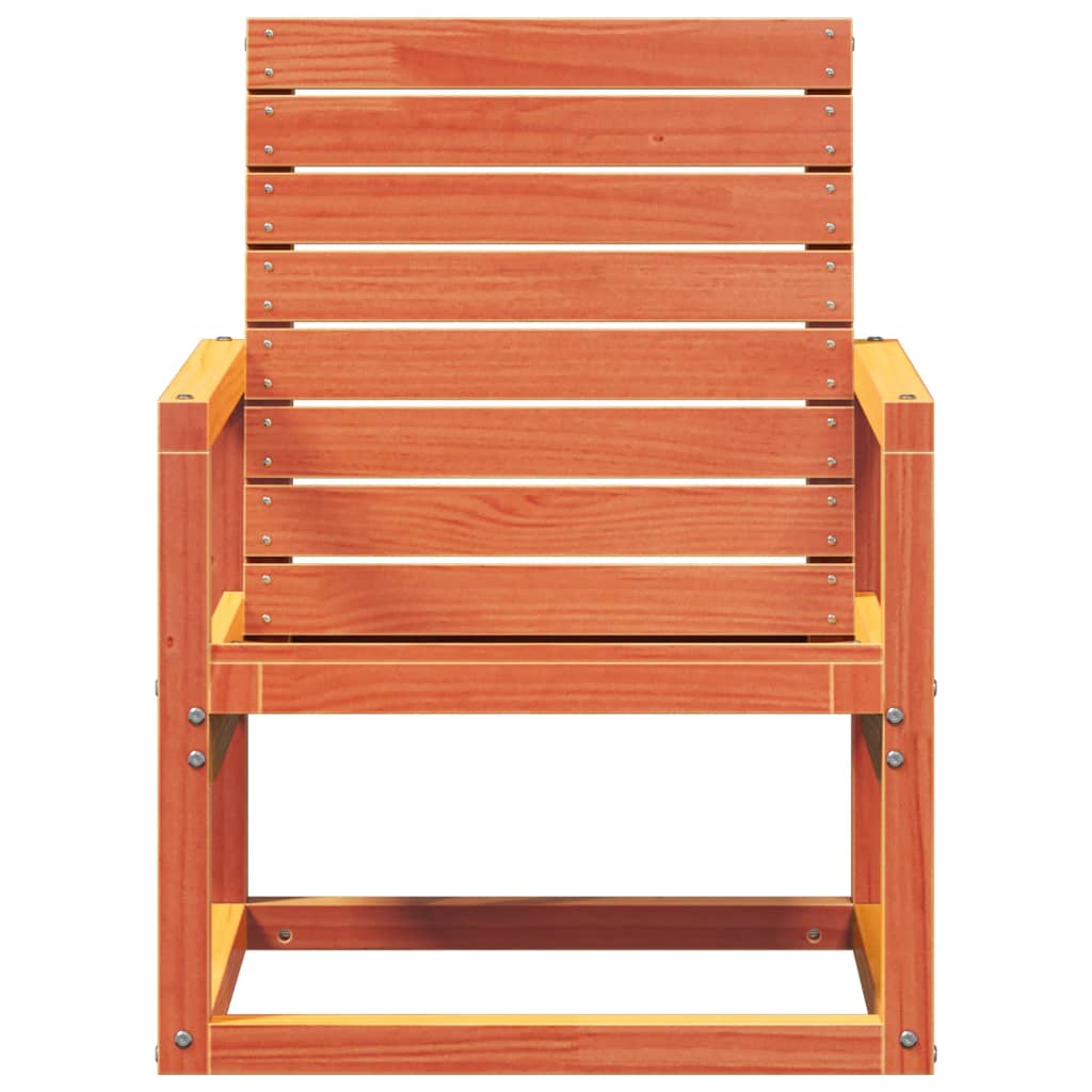Cadeira de jardim 57,5x63x76 cm pinho maciço castanho-mel