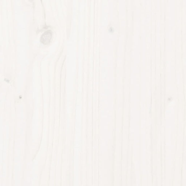 Mesa de jardim 100x50x75 cm madeira de pinho maciça branco