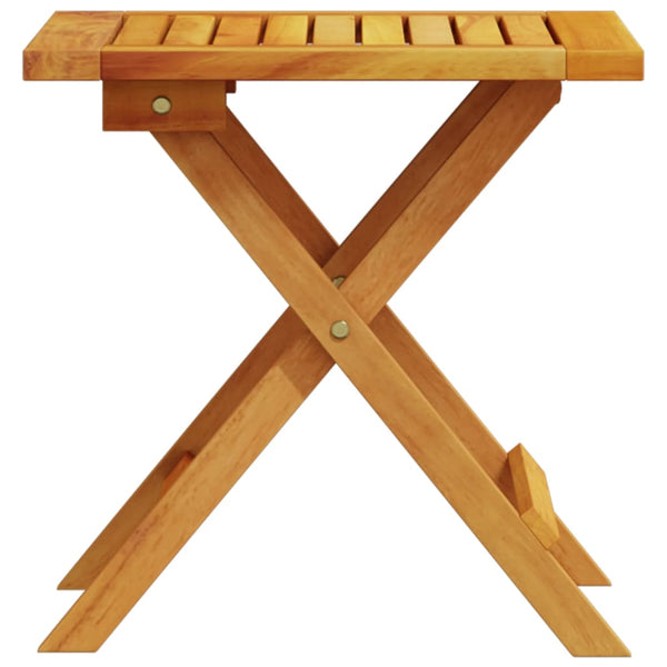 Mesa de apoio para jardim 40x40x40 cm madeira de acácia maciça