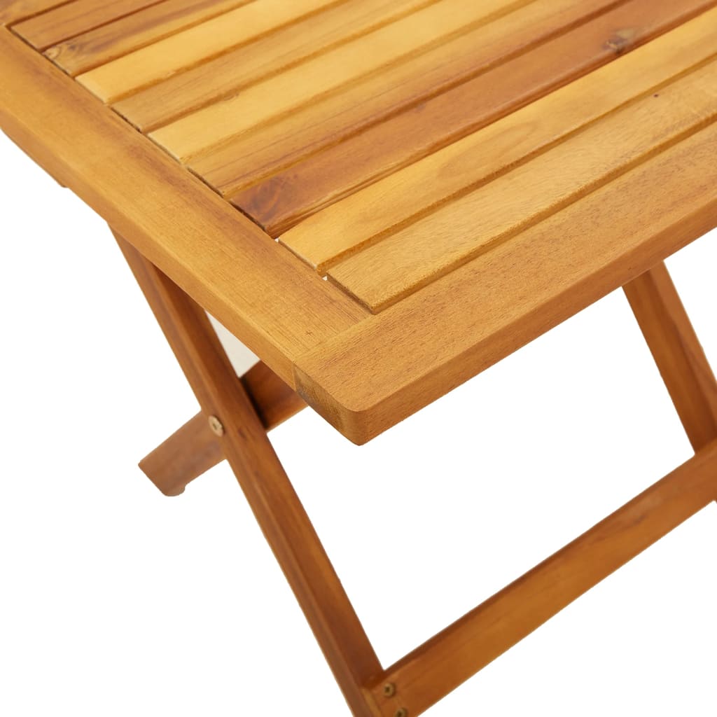 Mesa de apoio para jardim 40x40x40 cm madeira de acácia maciça