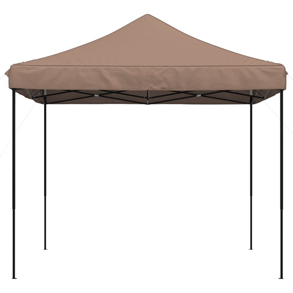 Tenda para festas pop-up dobrável 292x292x315 cm castanho