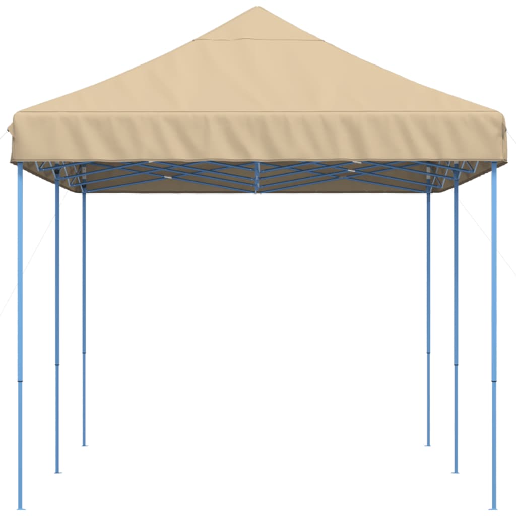 Tenda para festas pop-up dobrável 580x292x315 cm bege
