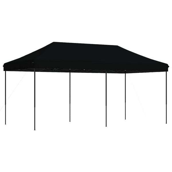 Tenda para festas pop-up dobrável 580x292x315 cm preto