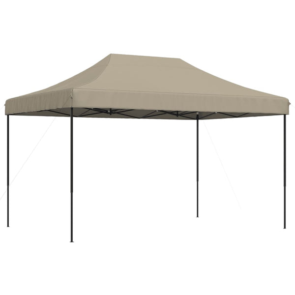 Tenda p/ festas pop-up dobrável 440x292x315cm cinza-acastanhado