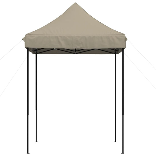 Tenda p/ festas pop-up dobrável 200x200x306cm cinza-acastanhado