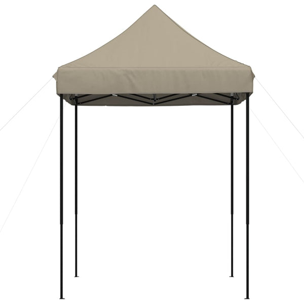 Tenda p/ festas pop-up dobrável 200x200x306cm cinza-acastanhado