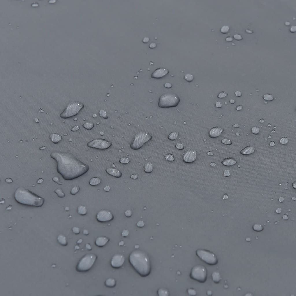 Poncho de chuva com capuz design 2 em 1 223x145cm cinza/laranja