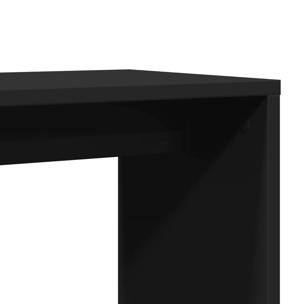 Mesas de apoio 2 pcs 50x30x50 cm derivados de madeira preto