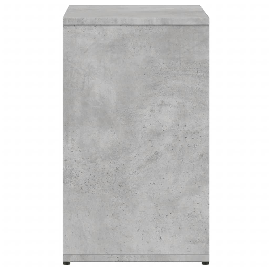 Mesa de apoio 50x30x50 cm contraplacado cinzento cimento