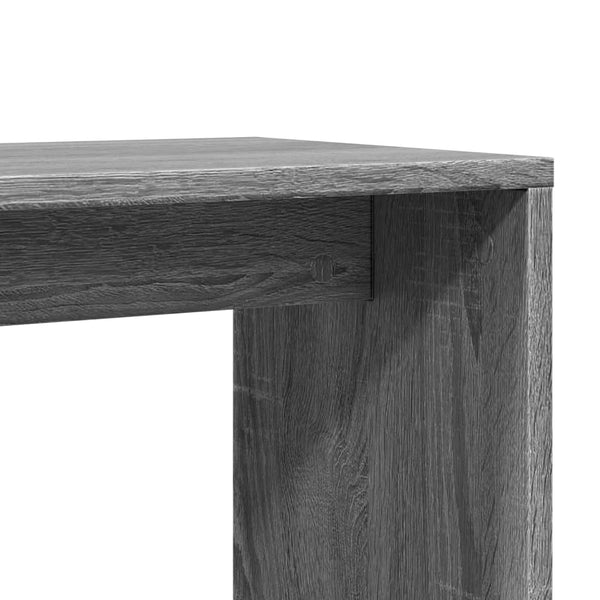 Mesa de apoio 50x30x50 cm derivados de madeira cinzento sonoma