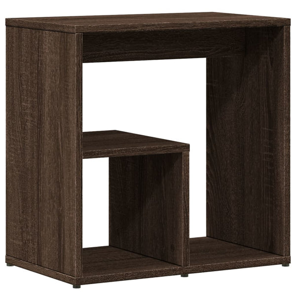 Mesas apoio 2pcs 50x30x50cm derivados madeira carvalho castanho