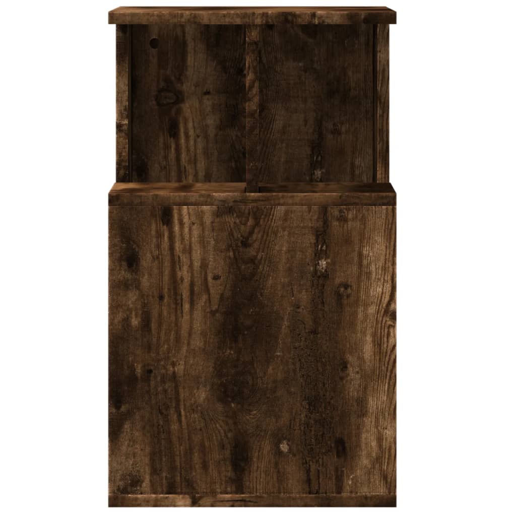 Mesa de apoio 35x35x60 cm derivados de madeira carvalho fumado