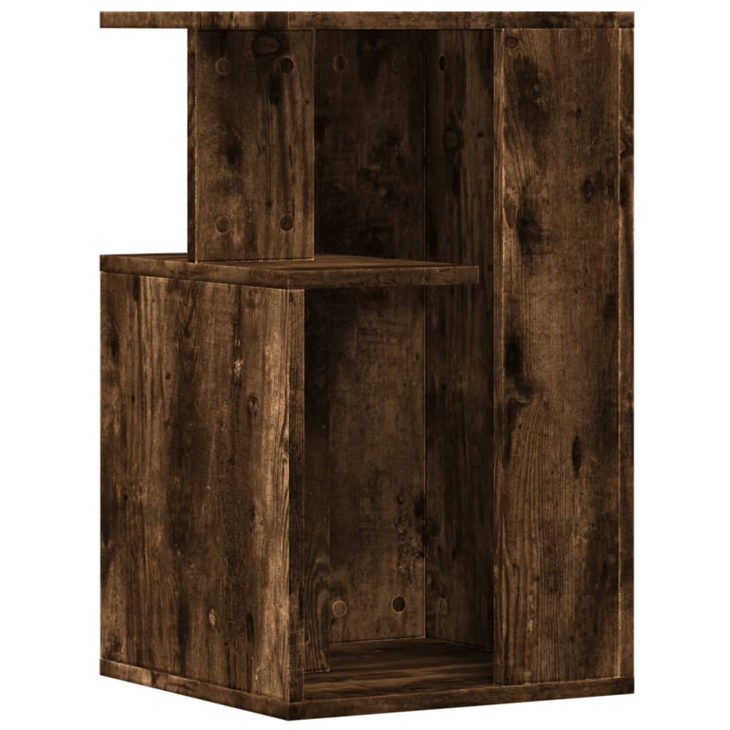 Mesa de apoio 35x35x60 cm derivados de madeira carvalho fumado