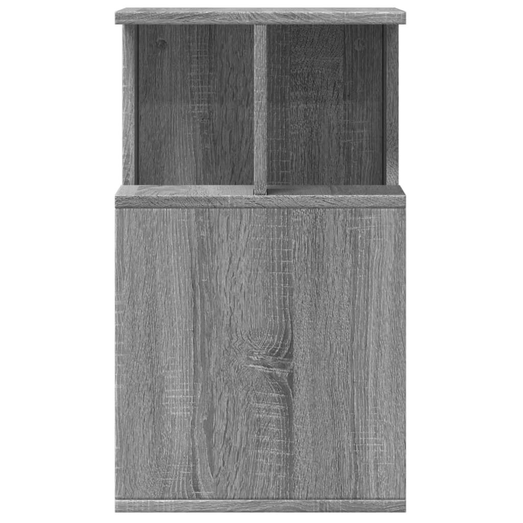 Mesa de apoio 35x35x60 cm derivados de madeira cinzento sonoma