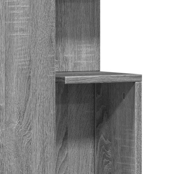Mesa de apoio 35x35x60 cm derivados de madeira cinzento sonoma