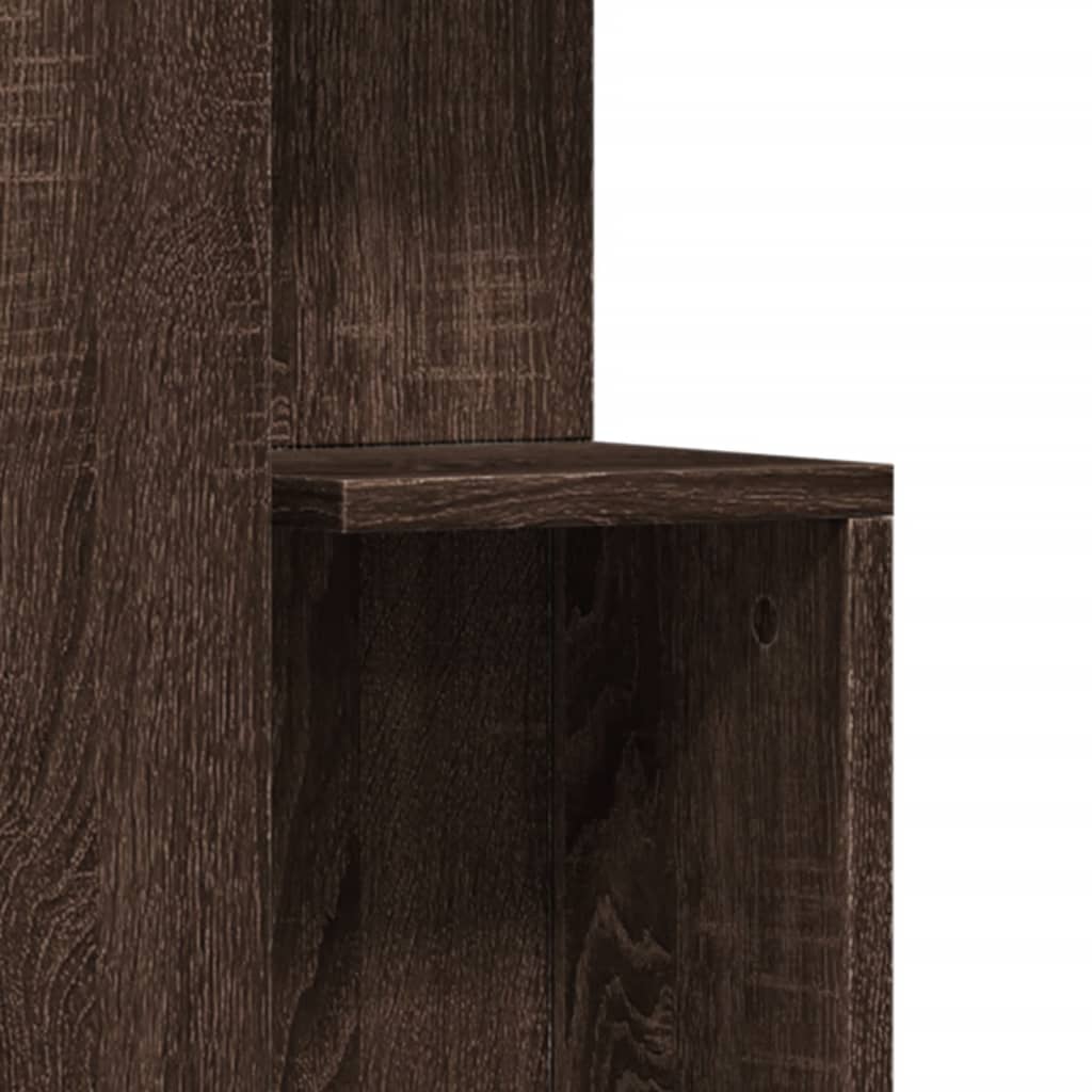 Mesa de apoio 35x35x60cm derivados de madeira carvalho castanho