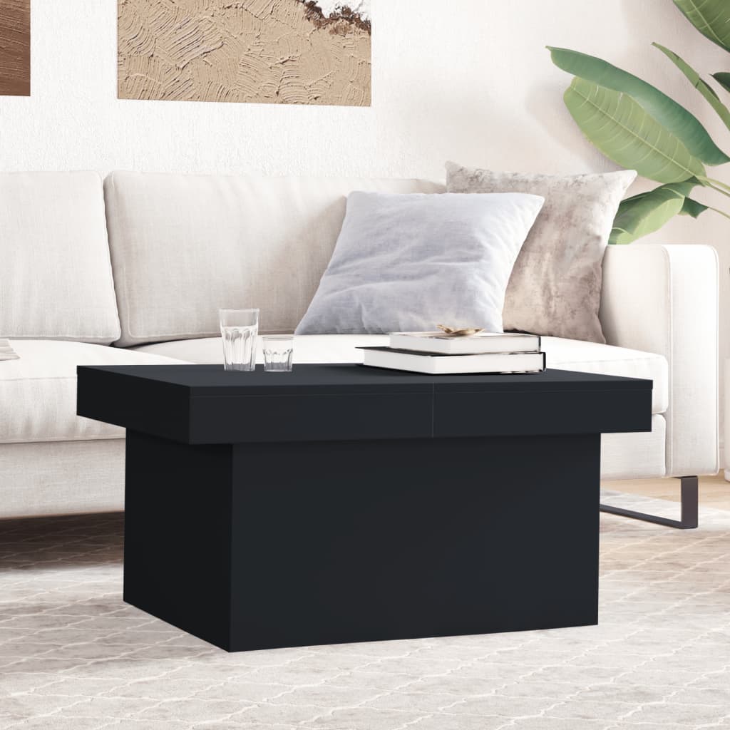 Mesa de centro 80x55x40 cm derivados de madeira preto