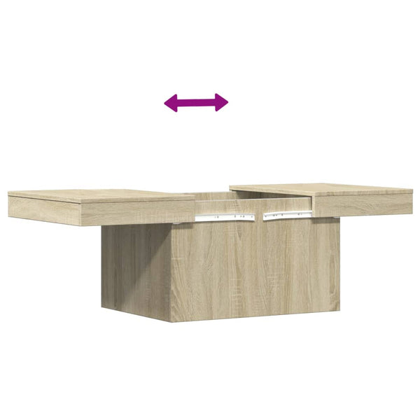 Mesa de centro 80x55x40 derivados de madeira carvalho sonoma