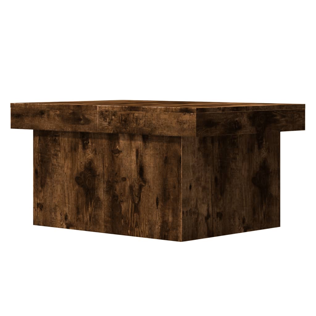 Mesa de centro 80x55x40 cm derivados de madeira carvalho fumado