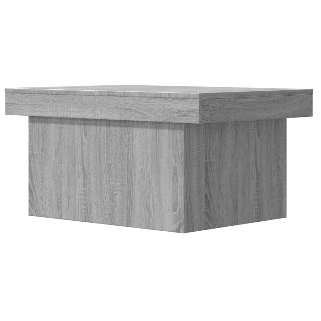 Mesa de centro 80x55x40 cm derivados de madeira cinzento sonoma