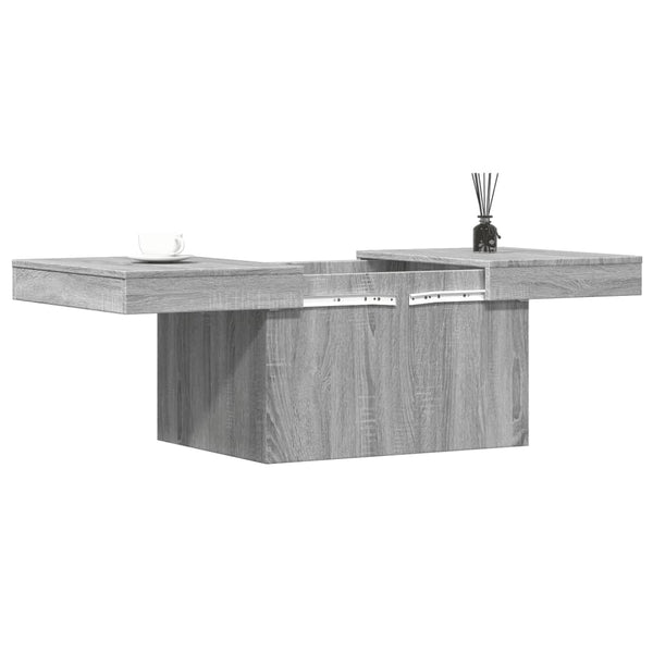 Mesa de centro 100x55x40 cm derivados de madeira cinza sonoma