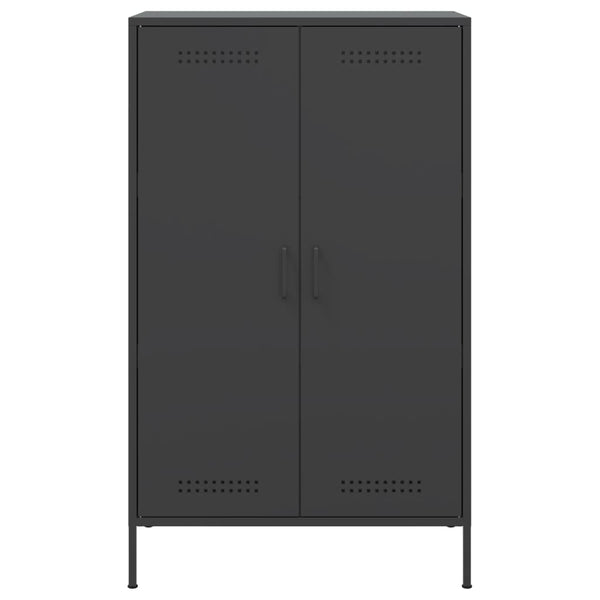 Aparador alto 68x39x113 cm aço preto