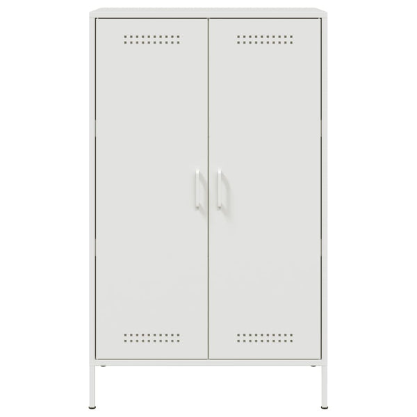 Aparador alto 68x39x113 cm aço branco