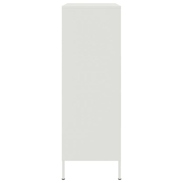 Aparador alto 68x39x113 cm aço branco