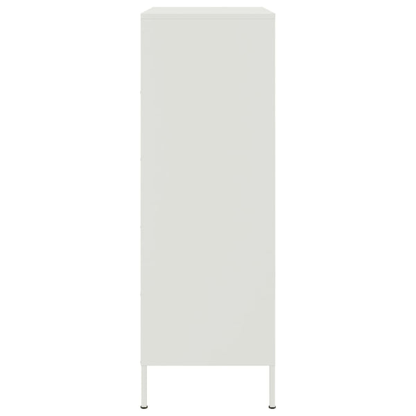 Aparador alto 68x39x113 cm aço branco