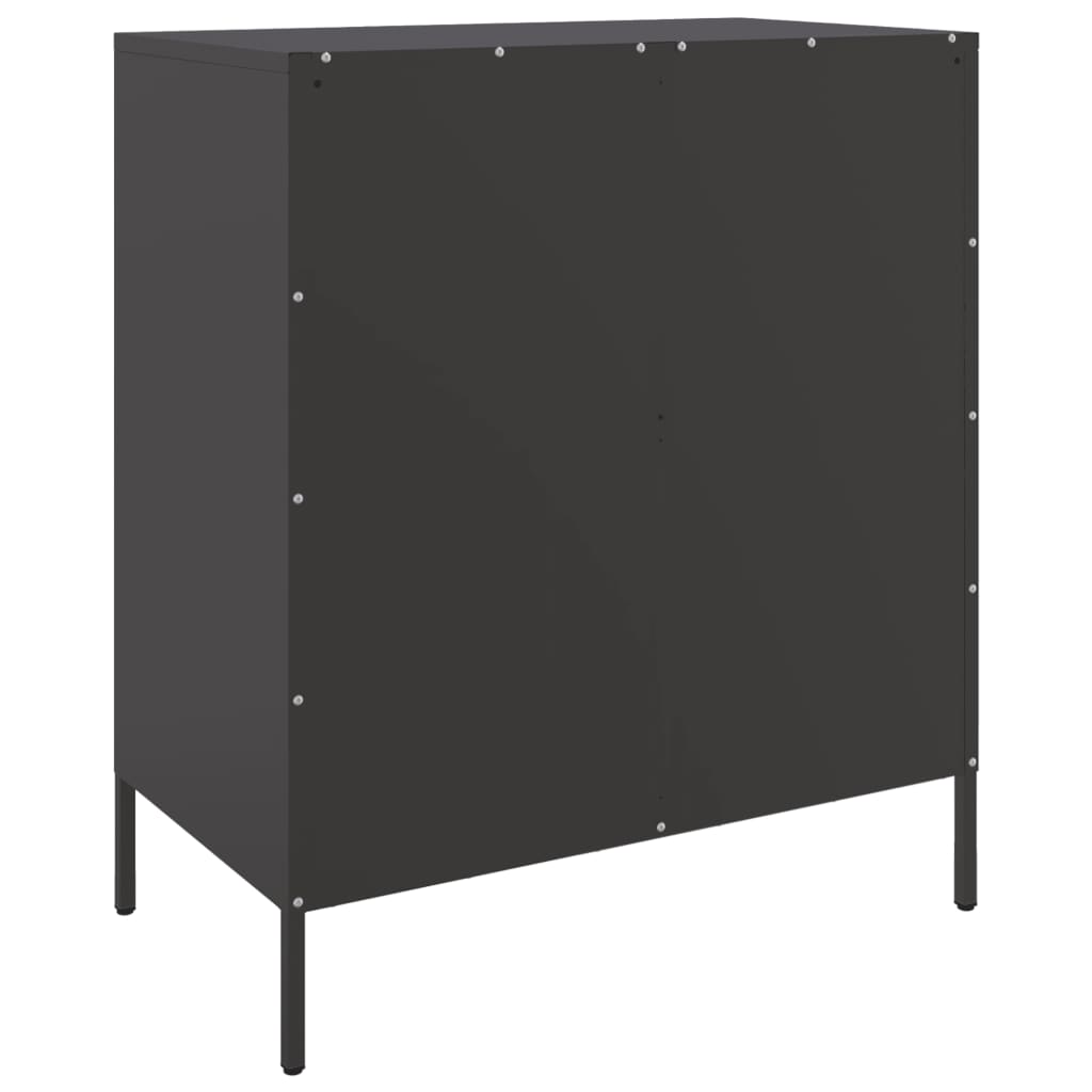 Aparador 68x39x79 cm aço preto