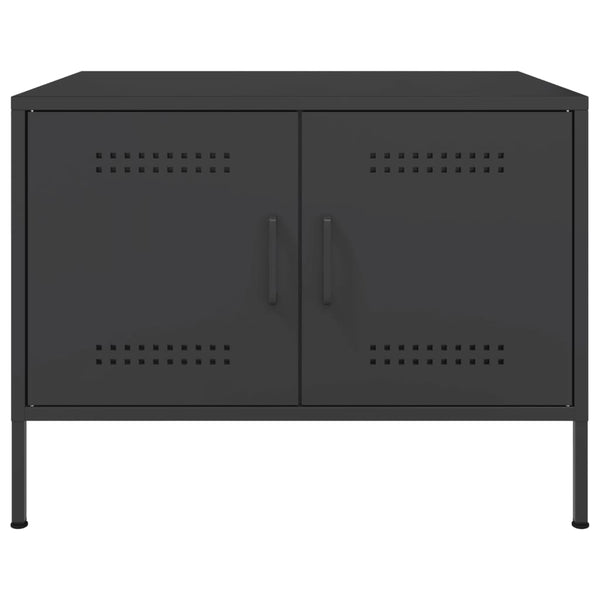 Mesa de centro 68x50x50,5 cm aço laminado a frio preto