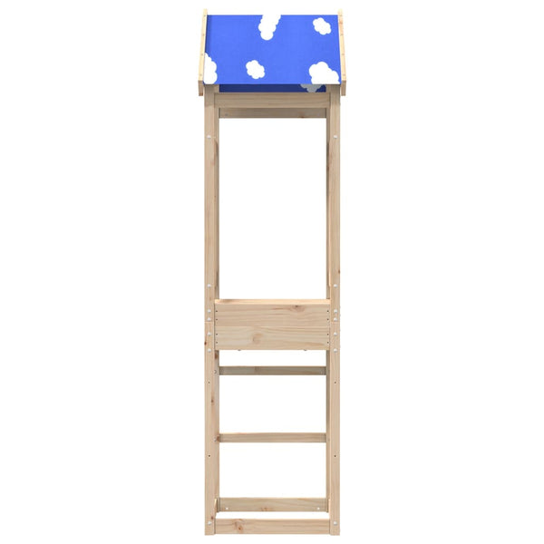 Torre de brincar 52,5x46,5x208 cm madeira de pinho maciça