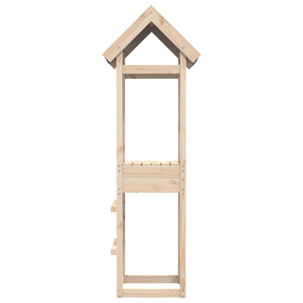 Torre de brincar 52,5x46,5x195 cm madeira de pinho maciça