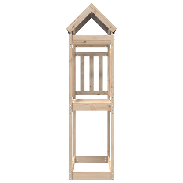 Torre de brincar 110,5x52,5x215 cm madeira de pinho maciça